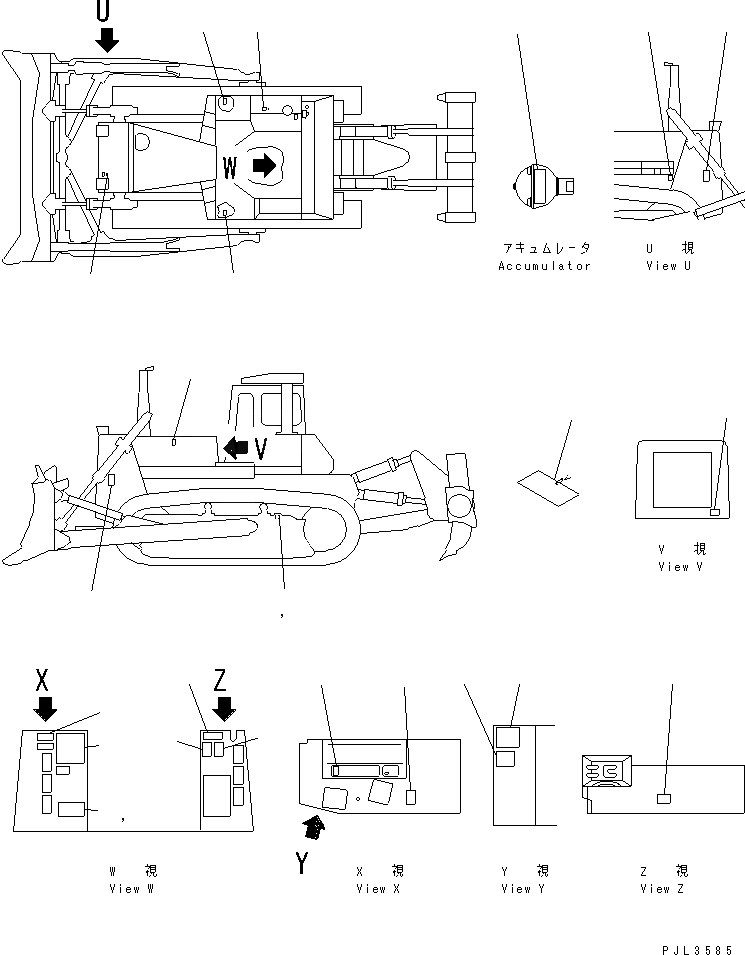 Схема запчастей Komatsu D275A-2 - МАРКИРОВКА (/) (ФРАНЦИЯ)(№-) МАРКИРОВКА