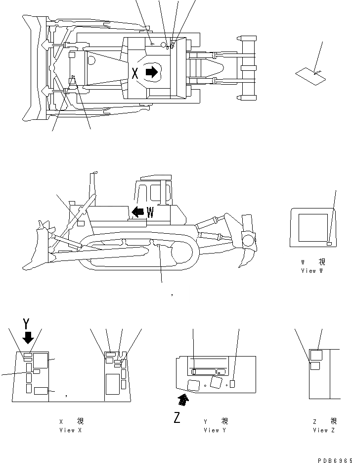 Схема запчастей Komatsu D275A-2 - МАРКИРОВКА (/) (ФРАНЦИЯ) (ДЛЯ ЕС)(№-) МАРКИРОВКА
