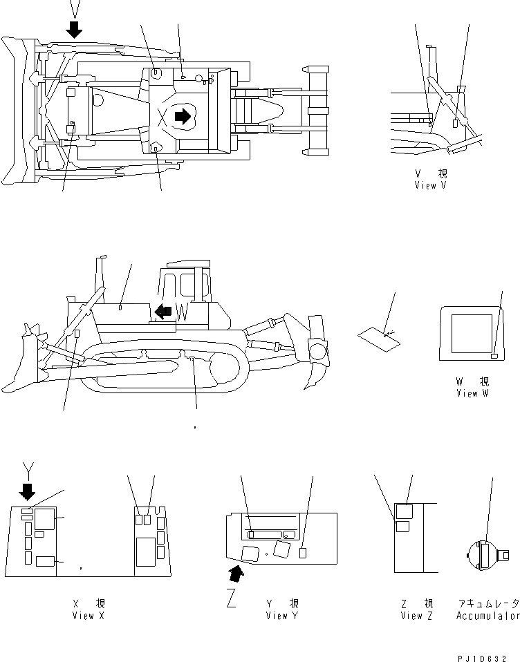 Схема запчастей Komatsu D275A-2 - МАРКИРОВКА (/) (GREEK) (ДЛЯ ЕС)(№-) МАРКИРОВКА