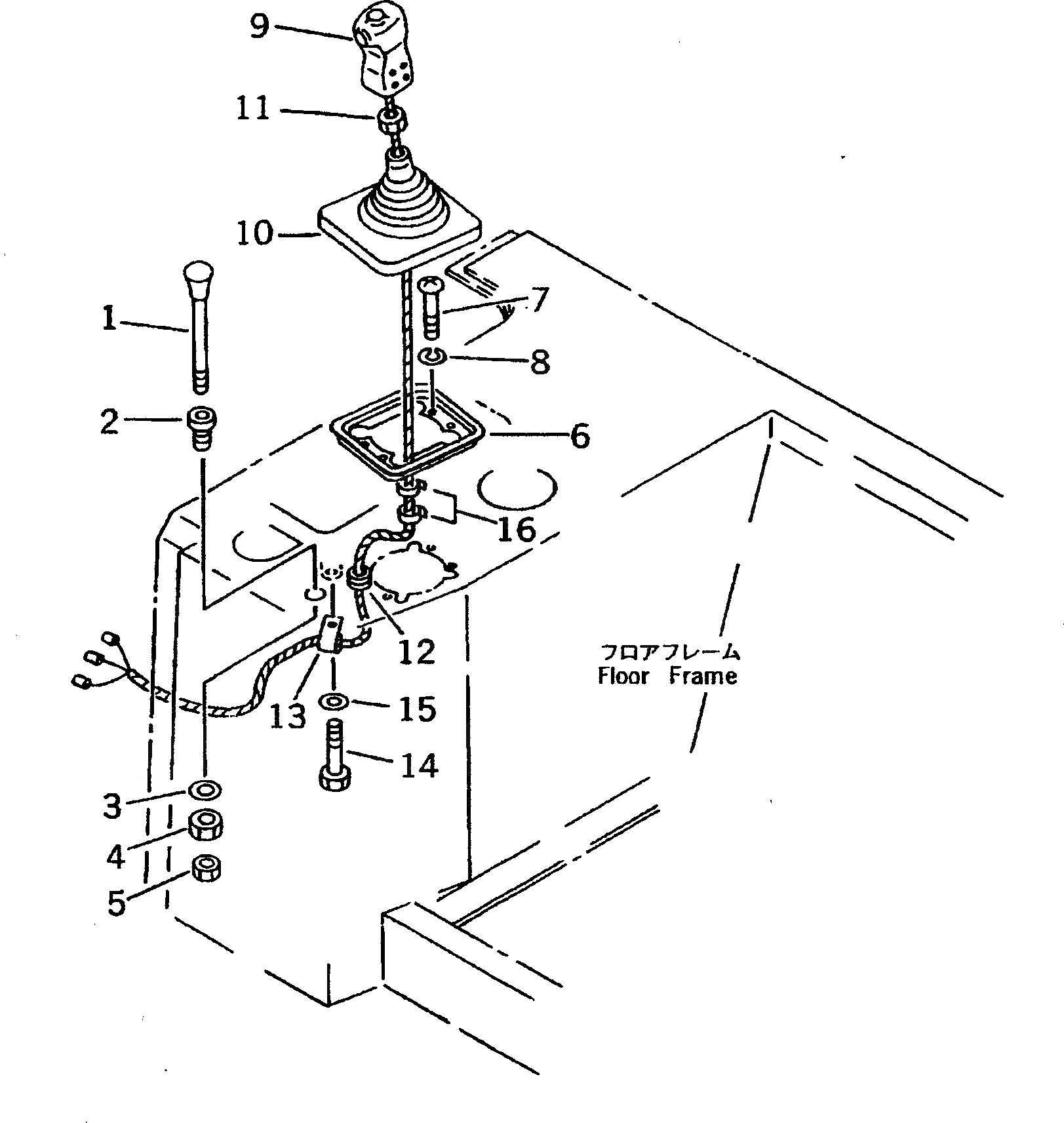 Схема запчастей Komatsu D275A-2 - РЫЧАГ УПРАВЛЕНИЯ ОТВАЛОМ БЛОКИР. И KNOB (НАКЛОНЯЕМ. ОТВАЛ) (С РЫХЛИТЕЛЕМ) КАБИНА ОПЕРАТОРА И СИСТЕМА УПРАВЛЕНИЯ