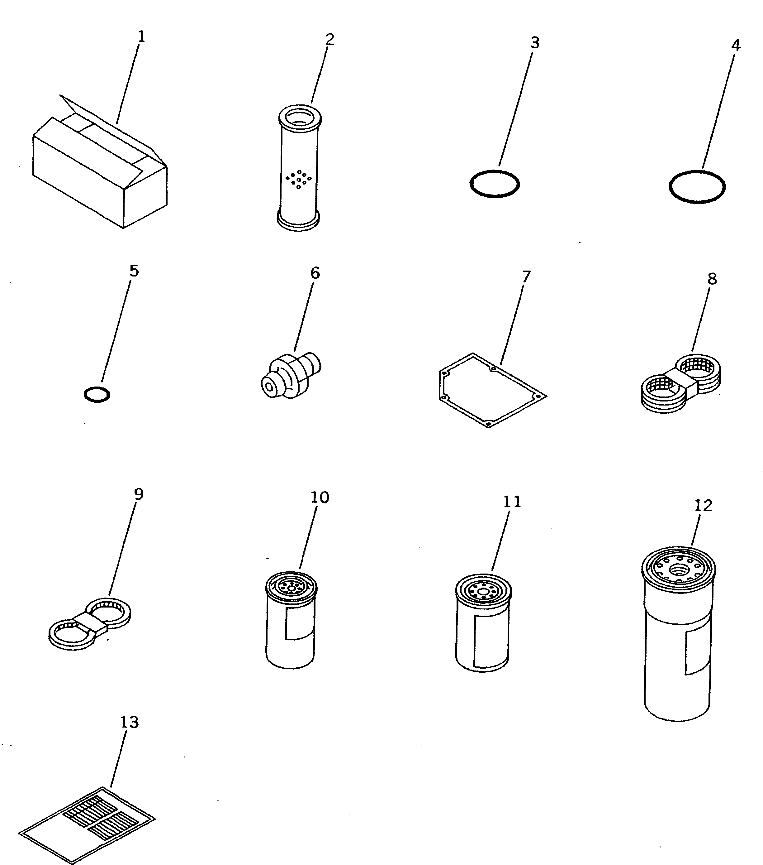 Схема запчастей Komatsu D275A-2 - ЗАП. ЧАСТИ АКСЕССУАРЫ