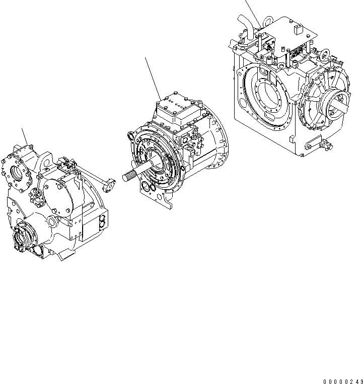 Схема запчастей Komatsu D275A-5D - СИЛОВАЯ ПЕРЕДАЧА (МОРОЗОУСТОЙЧИВ. СПЕЦ-Я) (С БЛОКИР. UP МУФТА) СИЛОВАЯ ПЕРЕДАЧА И КОНЕЧНАЯ ПЕРЕДАЧА