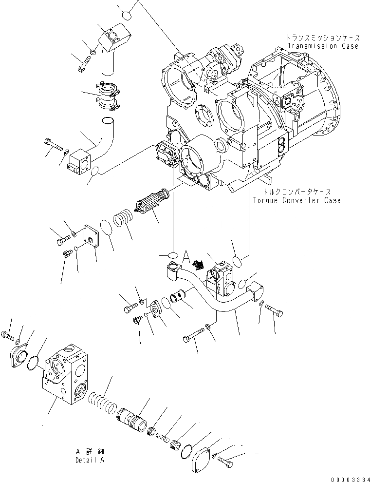 Схема запчастей Komatsu D275A-5D - СИЛОВАЯ ПЕРЕДАЧА (СИЛОВАЯ ЛИНИЯ (ВСАСЫВ.)) (МОРОЗОУСТОЙЧИВ. СПЕЦ-Я)(№()-) СИЛОВАЯ ПЕРЕДАЧА И КОНЕЧНАЯ ПЕРЕДАЧА