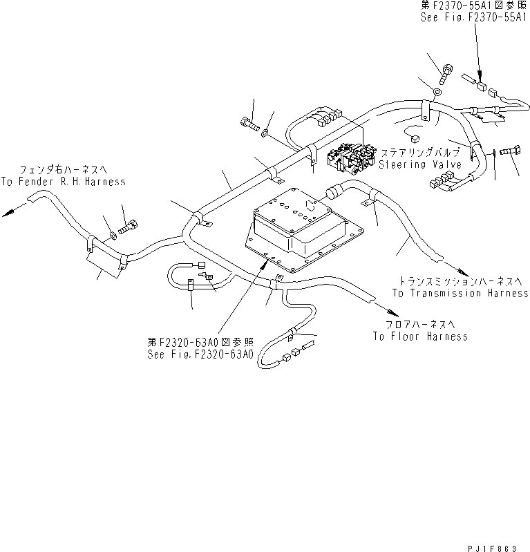 Схема запчастей Komatsu D275A-5D - ЭЛЕКТРИЧ. ПРОВОДКА (ДЛЯ POWERTRAIN УПРАВЛ-Е) (С ДВИГАТЕЛЬ МАСЛ.AND ПОДОГРЕВАТЕЛЬ ХЛАДАГЕНТА) СИЛОВАЯ ПЕРЕДАЧА И КОНЕЧНАЯ ПЕРЕДАЧА