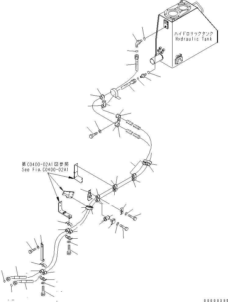Схема запчастей Komatsu D275A-5D - ВЕНТИЛЯТОР ОХЛАЖДЕНИЯ ПРИВОД ТРУБЫ (ВОЗВРАТ. ТРУБЫ) (МОРОЗОУСТОЙЧИВ. СПЕЦ-Я) (БЕЗ ПОДОГРЕВАТЕЛЬ ХЛАДАГЕНТА)(№-7) ГИДРАВЛИКА