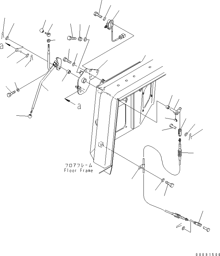 Схема запчастей Komatsu D275A-5D - РЫЧАГ УПРАВЛ-Я ТОРМОЗОМE (МОРОЗОУСТОЙЧИВ. СПЕЦ-Я)(№79-) КАБИНА ОПЕРАТОРА И СИСТЕМА УПРАВЛЕНИЯ