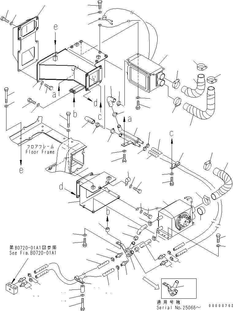 Схема запчастей Komatsu D275A-5D - ДОПОЛН. ОБОГРЕВАТ ТРУБЫ (МОРОЗОУСТОЙЧИВ. СПЕЦ-Я)(№-8) КАБИНА ОПЕРАТОРА И СИСТЕМА УПРАВЛЕНИЯ