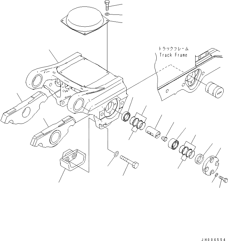 Схема запчастей Komatsu D275A-5D - ГУСЕНИЧНАЯ РАМА (ТЕЛЕЖКА¤ 4) (ЛЕВ.) (МОРОЗОУСТОЙЧИВ. СПЕЦ-Я)(№-) ХОДОВАЯ
