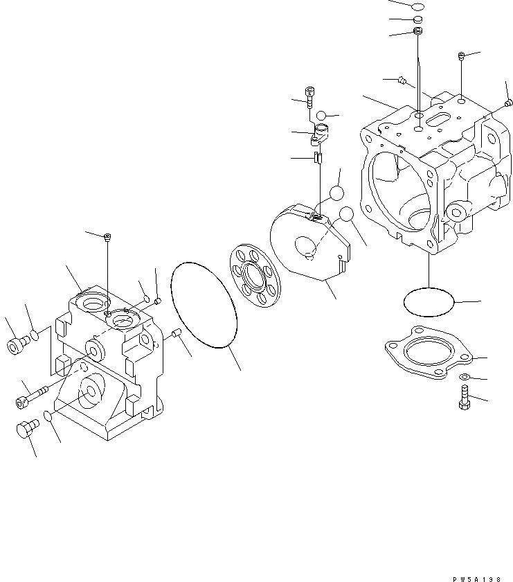 Схема запчастей Komatsu D275A-5D - НАСОС ВЕНТИЛЯТОРА (/) (МОРОЗОУСТОЙЧИВ. СПЕЦ-Я)(№-) ОСНОВН. КОМПОНЕНТЫ И РЕМКОМПЛЕКТЫ