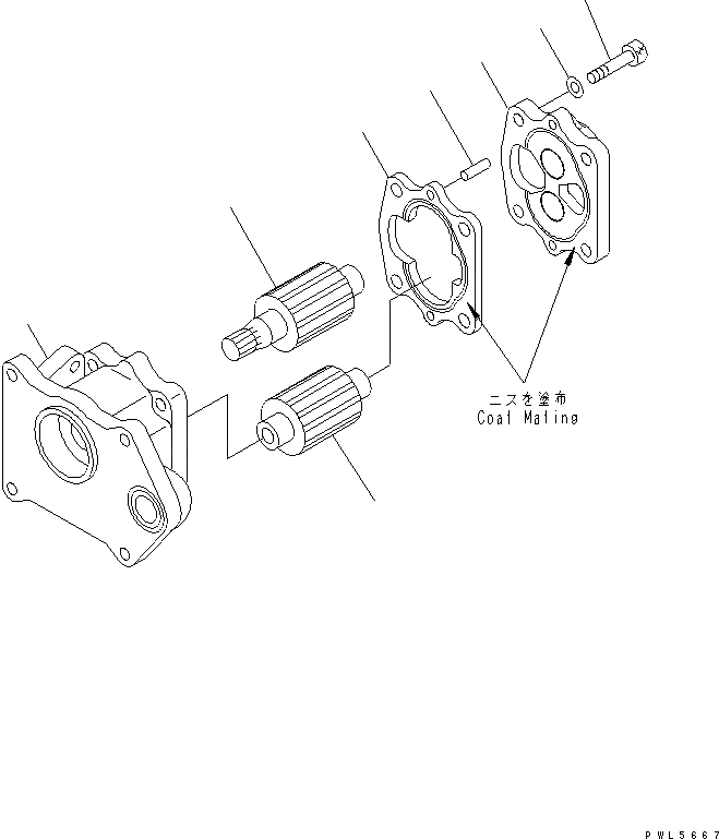 Схема запчастей Komatsu D275A-5D - SПРОДУВОЧН. НАСОС НАСОС ОСНОВН. КОМПОНЕНТЫ И РЕМКОМПЛЕКТЫ