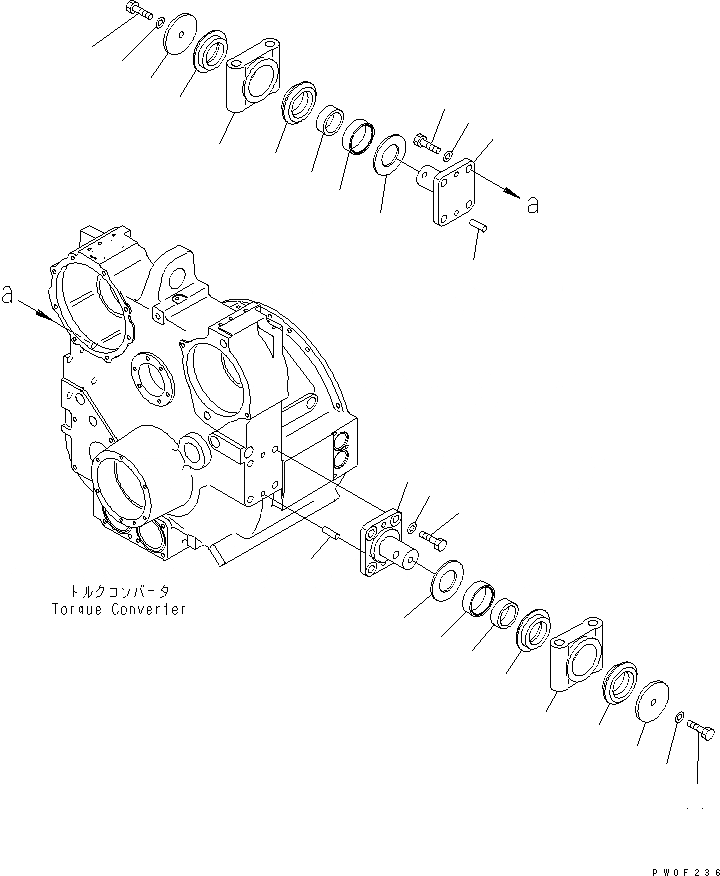 Схема запчастей Komatsu D275A-5R - СИЛОВАЯ ПЕРЕДАЧА (ЭЛЕМЕНТЫ КРЕПЛЕНИЯ)(№-) СИЛОВАЯ ПЕРЕДАЧА И КОНЕЧНАЯ ПЕРЕДАЧА