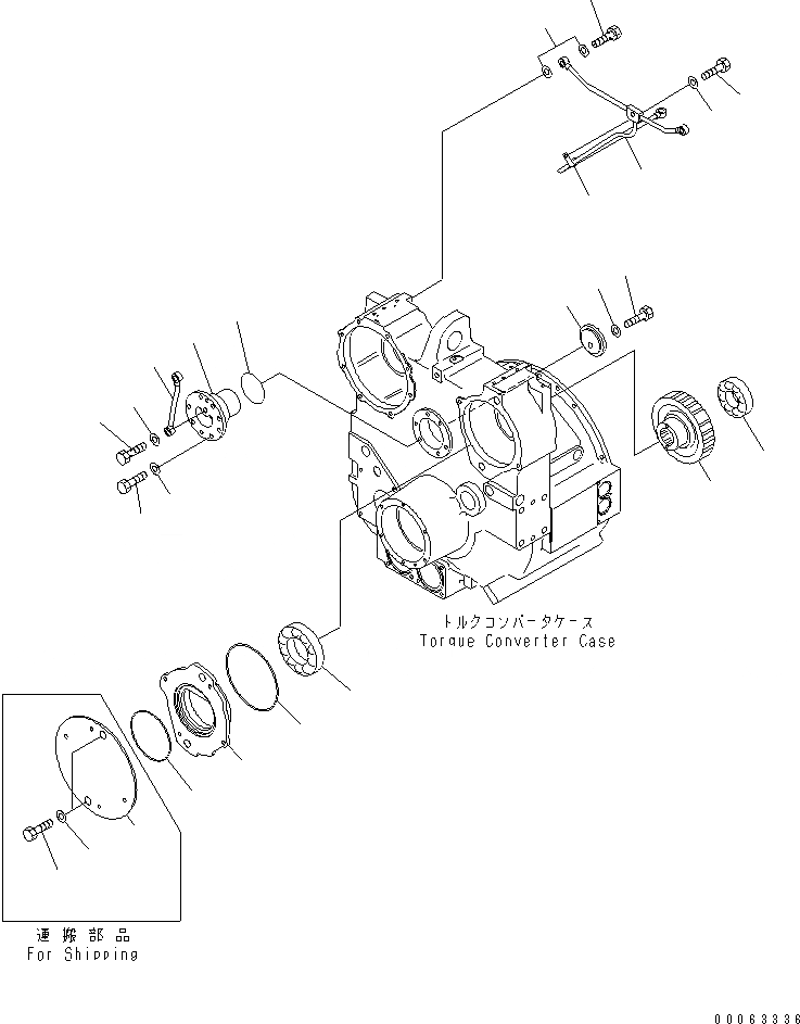Схема запчастей Komatsu D275A-5R - ГИДРОТРАНСФОРМАТОР (МЕХ-М ОТБОРА МОЩНОСТИ)(№-) СИЛОВАЯ ПЕРЕДАЧА И КОНЕЧНАЯ ПЕРЕДАЧА