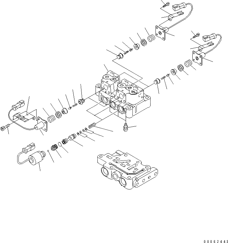 Схема запчастей Komatsu D275A-5R - КЛАПАН ТРАНСМИССИИ (ВЕРХНИЙ КЛАПАН)(№-) СИЛОВАЯ ПЕРЕДАЧА И КОНЕЧНАЯ ПЕРЕДАЧА