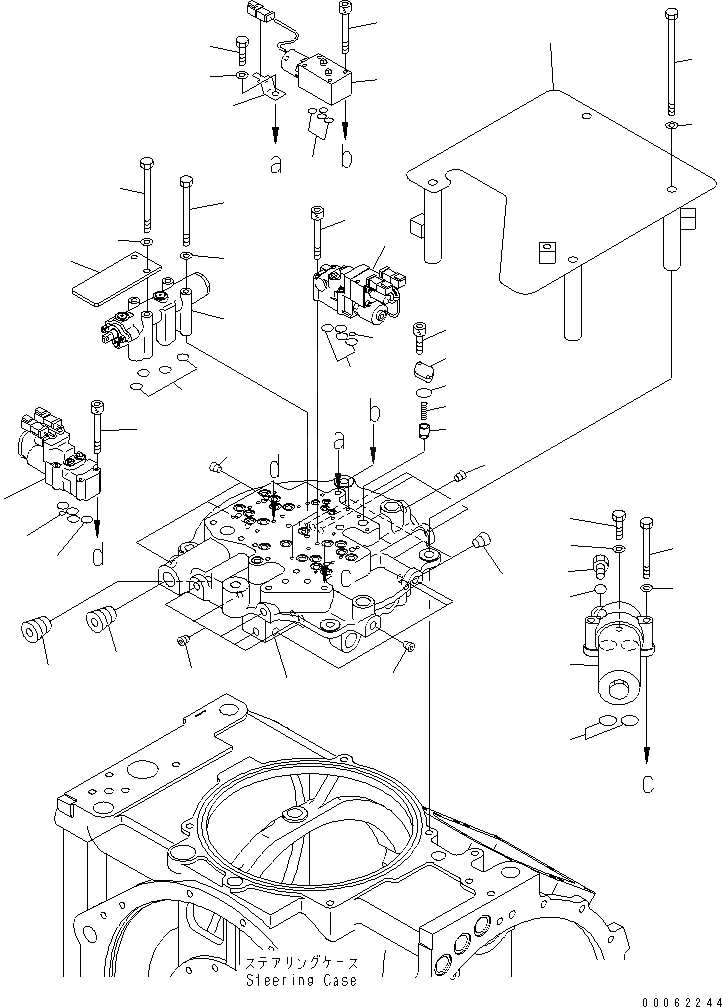 Схема запчастей Komatsu D275A-5R - РУЛЕВ. УПРАВЛЕНИЕ (КЛАПАН РУЛЕВОГО УПРАВЛЕНИЯ)(№-) СИЛОВАЯ ПЕРЕДАЧА И КОНЕЧНАЯ ПЕРЕДАЧА