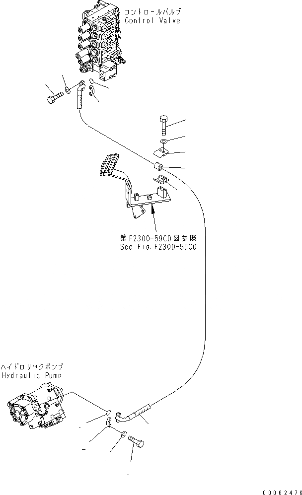 Схема запчастей Komatsu D275A-5R - ГИДР. НАСОС. ЛИНИЯ (ЛИНИЯ ПОДАЧИ)(№-) ГИДРАВЛИКА