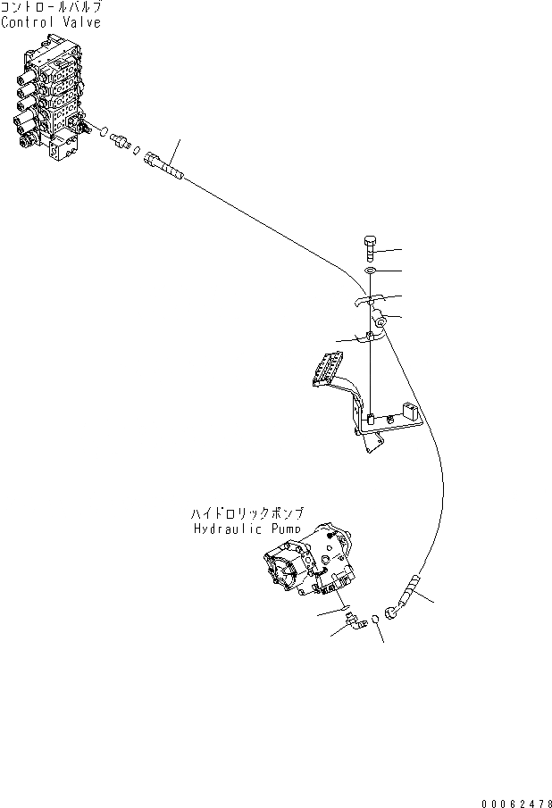 Схема запчастей Komatsu D275A-5R - ГИДР. НАСОС. ЛИНИЯ (LS ЛИНИЯ)(№-) ГИДРАВЛИКА