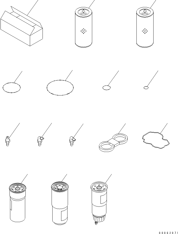 Схема запчастей Komatsu D275A-5R - ЗАП. ЧАСТИ(№-) АКСЕССУАРЫ