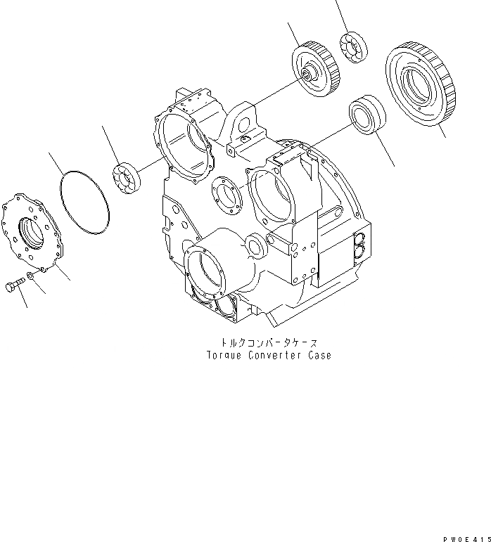 Схема запчастей Komatsu D275A-5 - ГИДРОТРАНСФОРМАТОР (ПРИВОД ПОДКАЧИВАЮЩ. НАСОСА) СИЛОВАЯ ПЕРЕДАЧА И КОНЕЧНАЯ ПЕРЕДАЧА