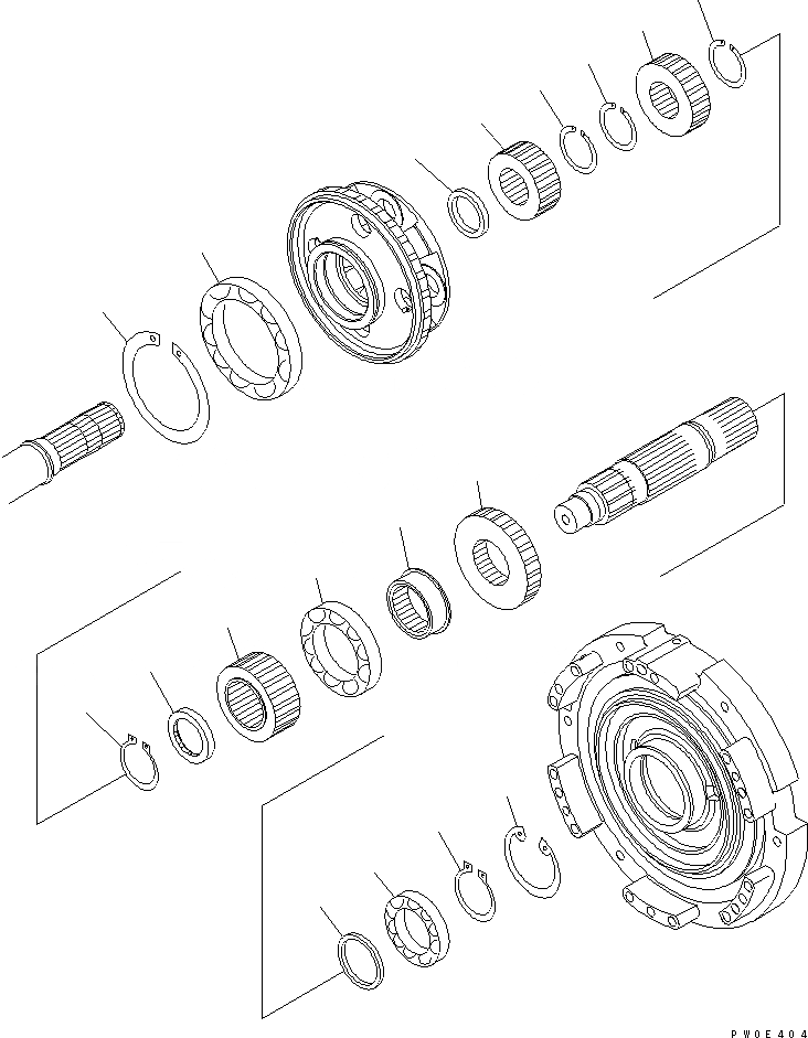 Схема запчастей Komatsu D275A-5 - ТРАНСМИССИЯ (BARE) СИЛОВАЯ ПЕРЕДАЧА И КОНЕЧНАЯ ПЕРЕДАЧА