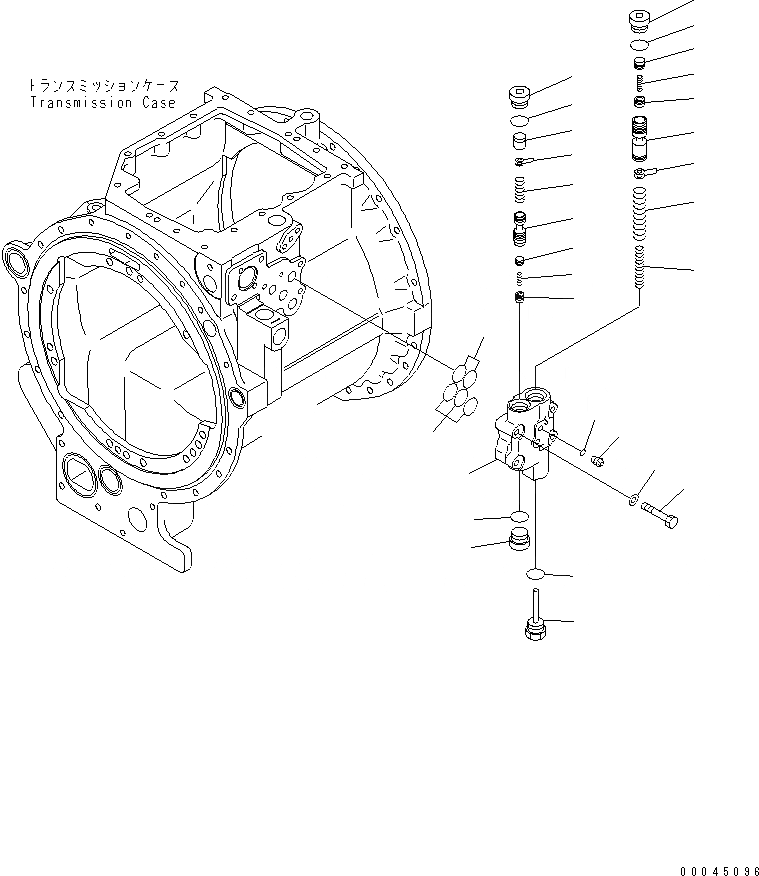 Схема запчастей Komatsu D275A-5 - ТРАНСМИССИЯ ОСНОВН. РАЗГРУЗ. КЛАПАН(№()-) СИЛОВАЯ ПЕРЕДАЧА И КОНЕЧНАЯ ПЕРЕДАЧА