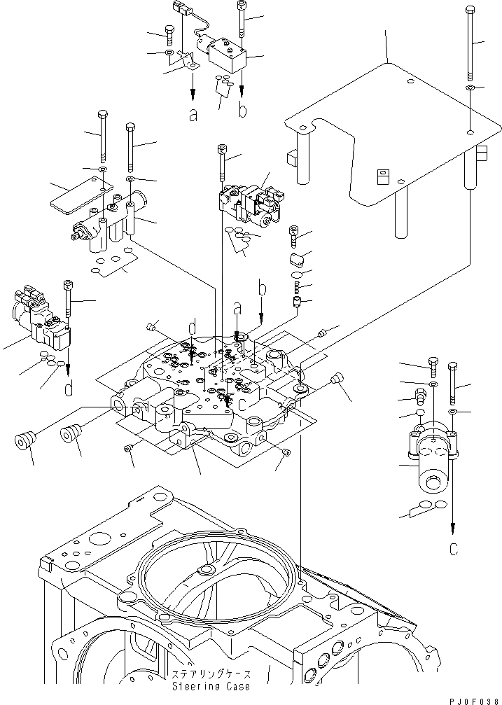 Схема запчастей Komatsu D275A-5 - РУЛЕВ. УПРАВЛЕНИЕ (КЛАПАН РУЛЕВОГО УПРАВЛЕНИЯ)(№-()) СИЛОВАЯ ПЕРЕДАЧА И КОНЕЧНАЯ ПЕРЕДАЧА