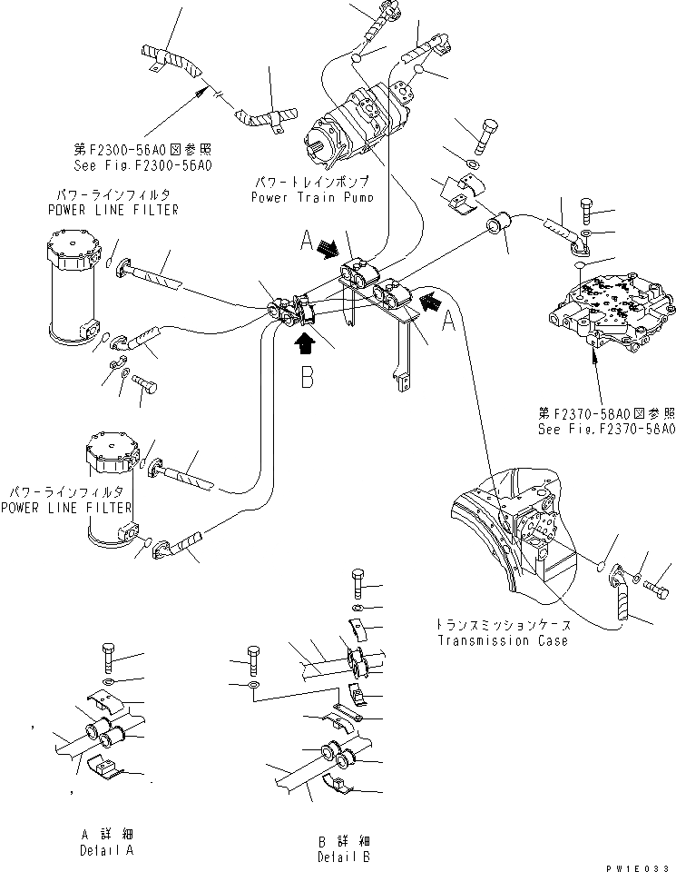 Схема запчастей Komatsu D275A-5 - СИЛОВАЯ ПЕРЕДАЧА ТРУБЫ (МАСЛОПРОВОДЯЩАЯ ЛИНИЯ) СИЛОВАЯ ПЕРЕДАЧА И КОНЕЧНАЯ ПЕРЕДАЧА