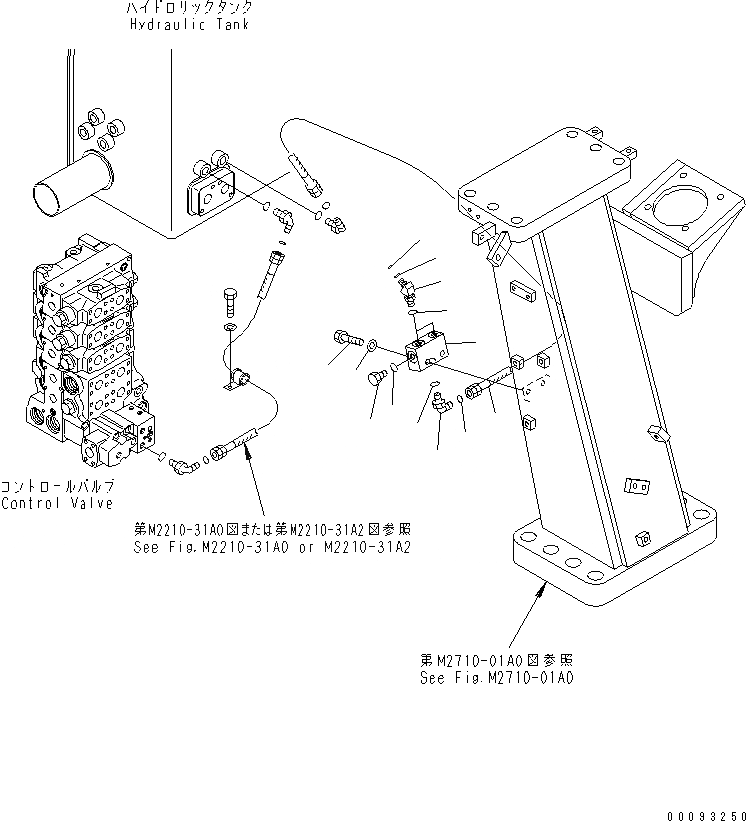 Схема запчастей Komatsu D275A-5 - P.P.C. ТРУБЫ (ДРЕНАЖН. БЛОК ТРУБЫ) (С РЫХЛИТЕЛЕМ)(№7-) ГИДРАВЛИКА