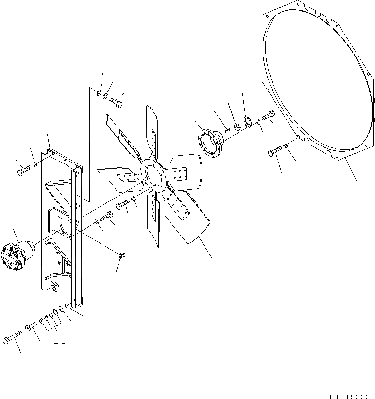 Схема запчастей Komatsu D275A-5 - ВЕНТИЛЯТОР (ДЛЯ HEAVY ТИП) ЧАСТИ КОРПУСА