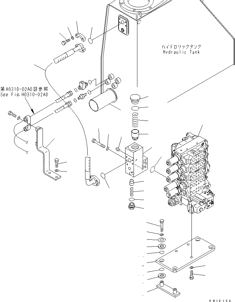 Схема запчастей Komatsu D275A-5 - C.L.S.S. КЛАПАН КРЕПЛЕНИЕ (ДЛЯ ОТВАЛА С ДВОЙН. ПЕРЕКОСОМ) ЧАСТИ КОРПУСА