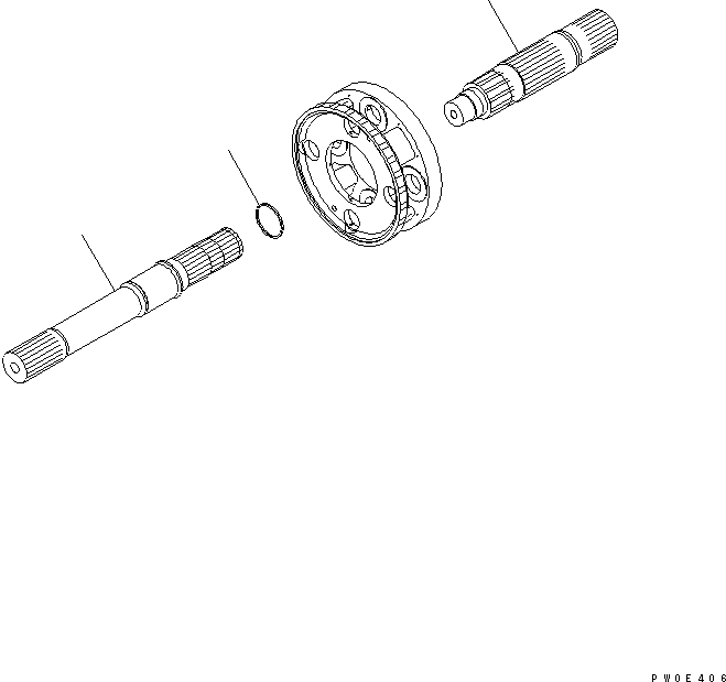 Схема запчастей Komatsu D275AX-5 - ТРАНСМИССИЯ (8/8)¤ ВХОД И ВЫХОД СИЛОВАЯ ПЕРЕДАЧА И КОНЕЧНАЯ ПЕРЕДАЧА