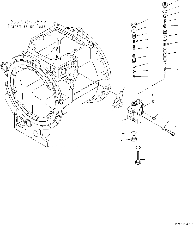 Схема запчастей Komatsu D275AX-5 - ТРАНСМИССИЯ ОСНОВН. РАЗГРУЗ. КЛАПАН СИЛОВАЯ ПЕРЕДАЧА И КОНЕЧНАЯ ПЕРЕДАЧА