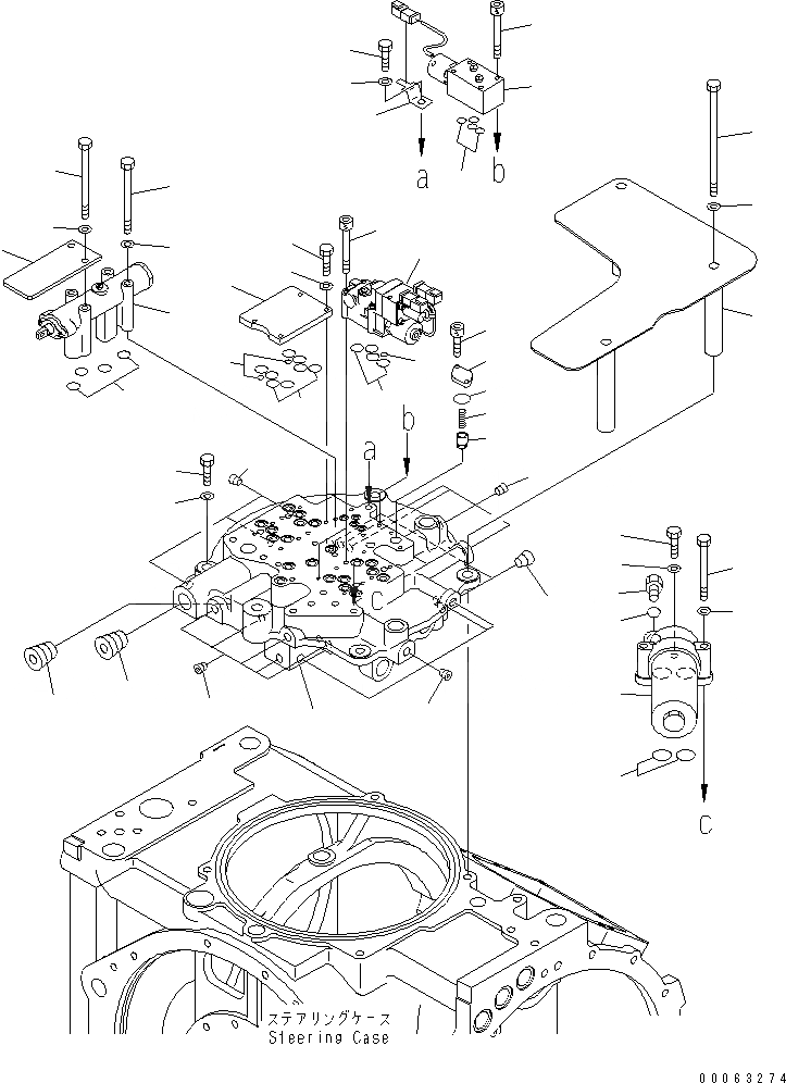 Схема запчастей Komatsu D275AX-5 - РУЛЕВ. УПРАВЛЕНИЕ (8/9)¤ КЛАПАН РУЛЕВОГО УПРАВЛЕНИЯ СИЛОВАЯ ПЕРЕДАЧА И КОНЕЧНАЯ ПЕРЕДАЧА