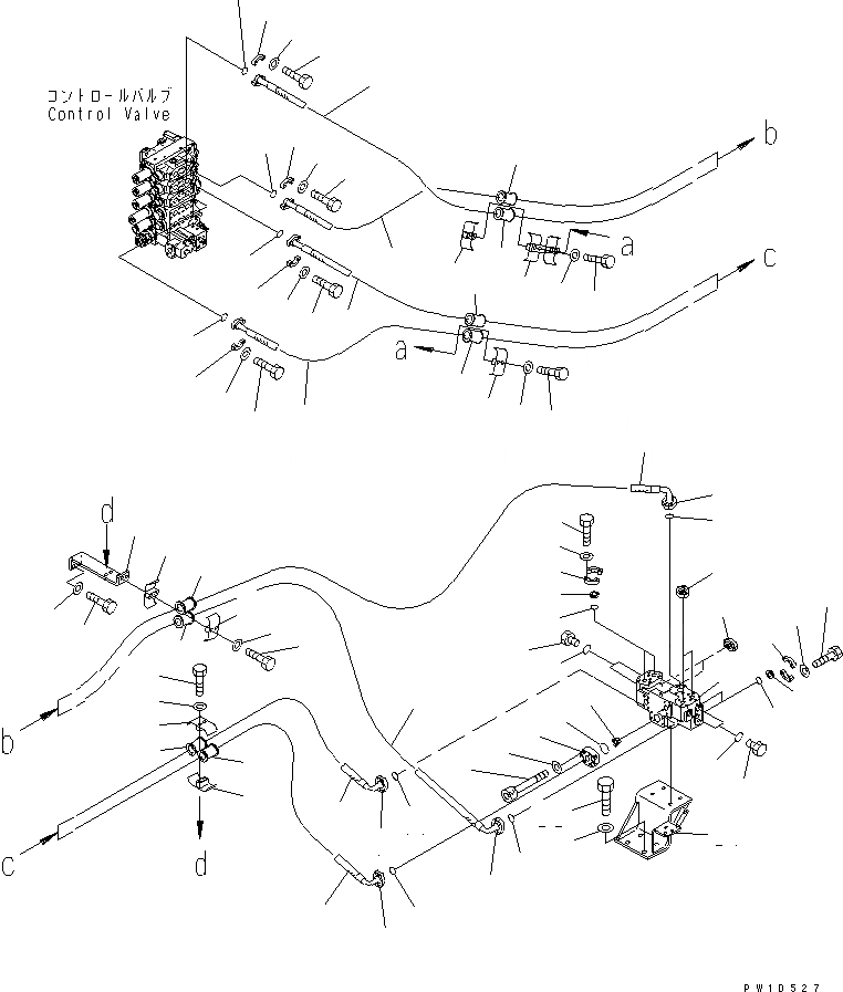 Схема запчастей Komatsu D275AX-5 - РЫХЛИТЕЛЬ ЛИНИИ (С РЫХЛИТЕЛЕМ POINT LIGHT) ГИДРАВЛИКА