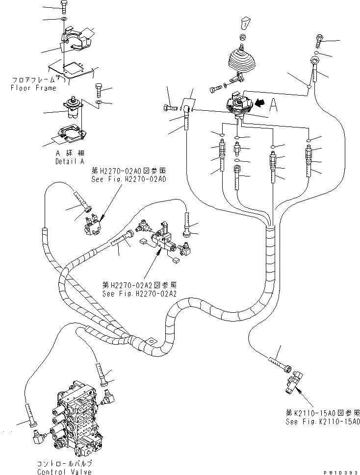 Схема запчастей Komatsu D275AX-5 - ГИДРОЛИНИЯ ОТВАЛА PPC КАБИНА ОПЕРАТОРА И СИСТЕМА УПРАВЛЕНИЯ