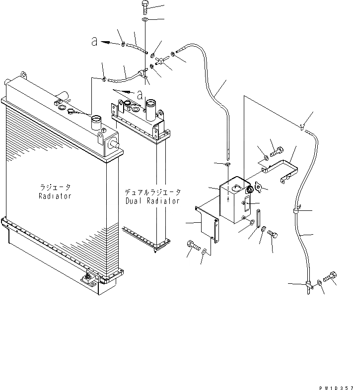 Схема запчастей Komatsu D275AX-5 - РЕЗЕРВН. БАК (STEEL) ЧАСТИ КОРПУСА