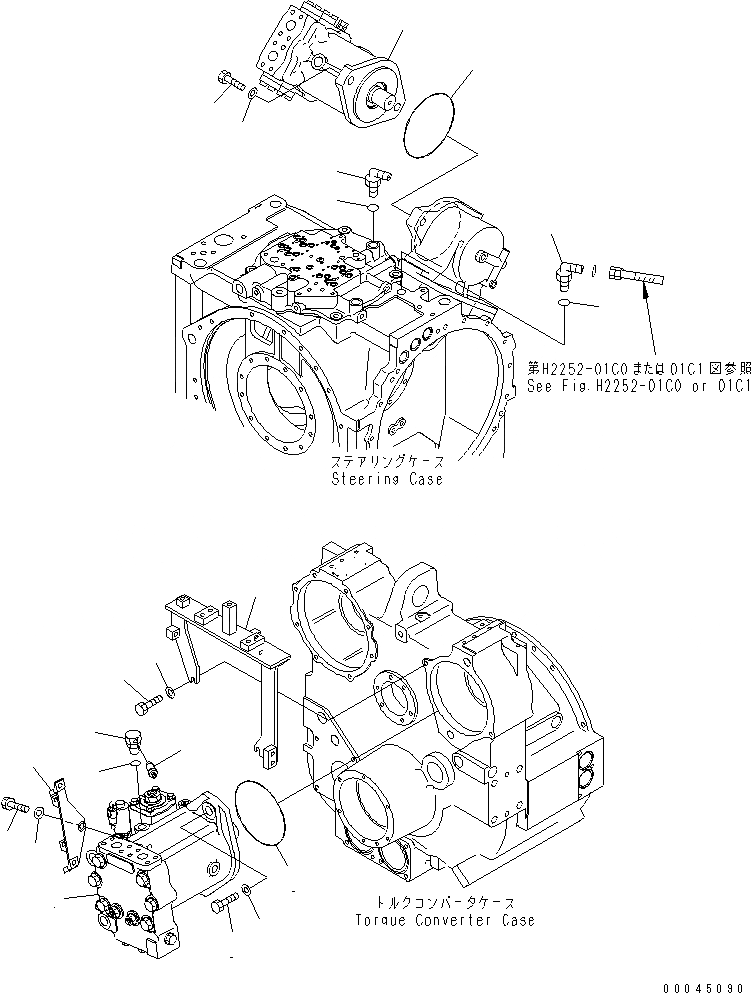 Схема запчастей Komatsu D275AX-5E0 - СИЛОВАЯ ПЕРЕДАЧА (H.S.S. НАСОС И МОТОР) (ПАЛЕЦ PULER ТРУБЫ)(№-) СИЛОВАЯ ПЕРЕДАЧА И КОНЕЧНАЯ ПЕРЕДАЧА