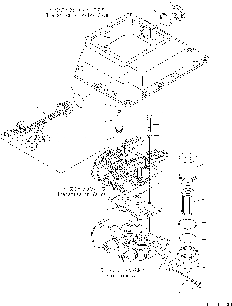 Схема запчастей Komatsu D275AX-5E0 - КЛАПАН ТРАНСМИССИИ (ФИЛЬТР. И Э/ПРОВОДКА)(№-) СИЛОВАЯ ПЕРЕДАЧА И КОНЕЧНАЯ ПЕРЕДАЧА