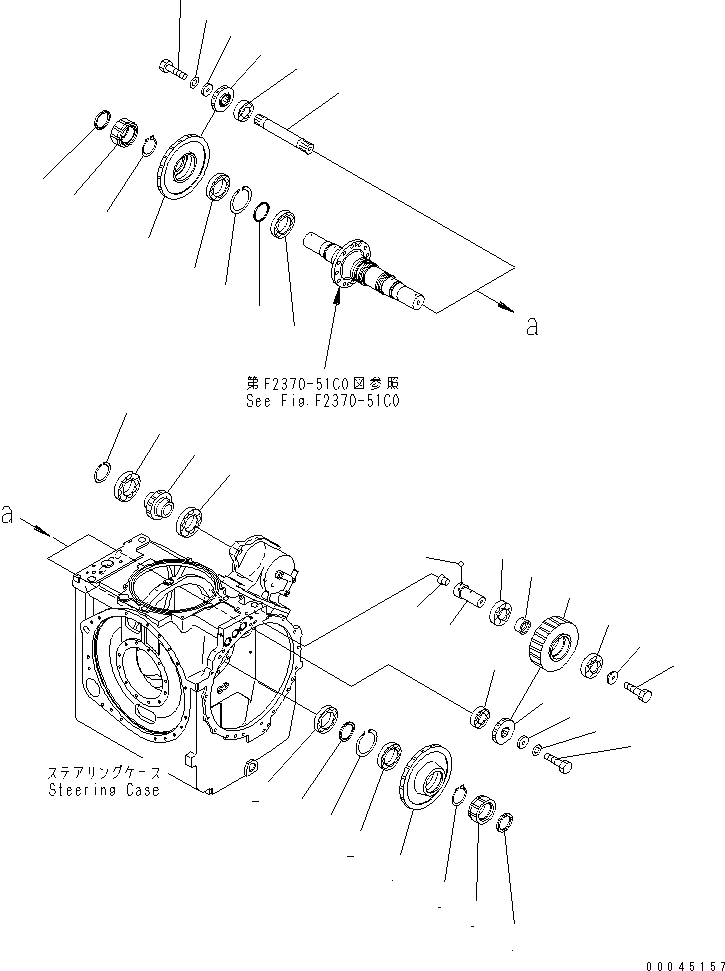 Схема запчастей Komatsu D275AX-5E0 - РУЛЕВ. УПРАВЛЕНИЕ (H.S.S. ПРИВОД)(№-) СИЛОВАЯ ПЕРЕДАЧА И КОНЕЧНАЯ ПЕРЕДАЧА