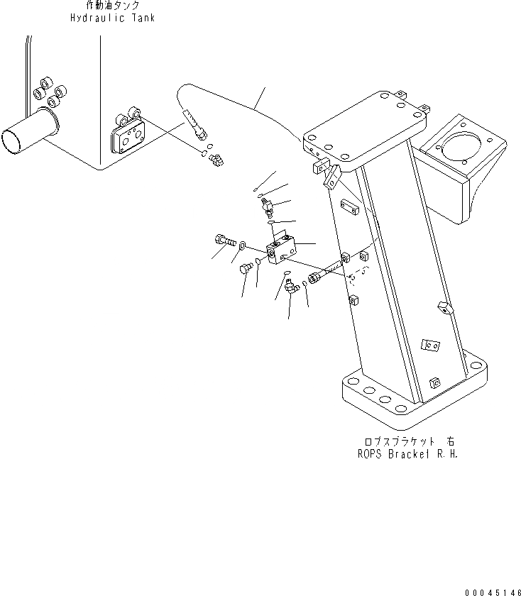 Схема запчастей Komatsu D275AX-5E0 - P.P.C. ТРУБЫ (ДРЕНАЖН. БЛОК ЛИНИЯ) (С РЫХЛИТЕЛЕМ)(№-) ГИДРАВЛИКА