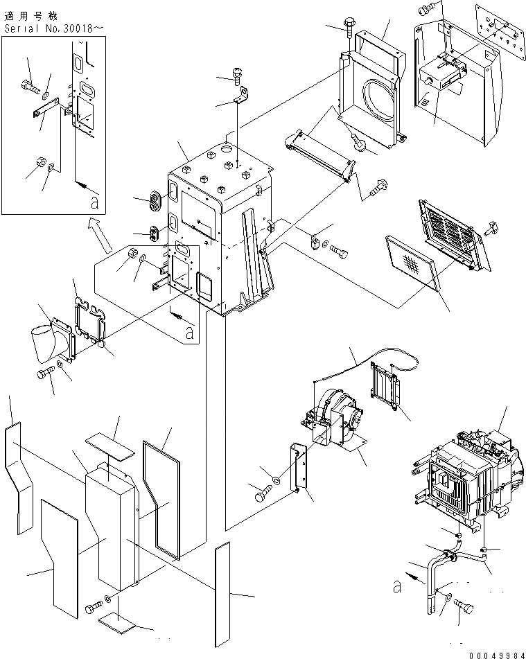 Схема запчастей Komatsu D275AX-5E0 - ПРИБОРНАЯ ПАНЕЛЬ (БЛОК КОНДИЦ. ВОЗДУХА И КОРПУС) (ДЛЯ MSHA)(№-) КАБИНА ОПЕРАТОРА И СИСТЕМА УПРАВЛЕНИЯ