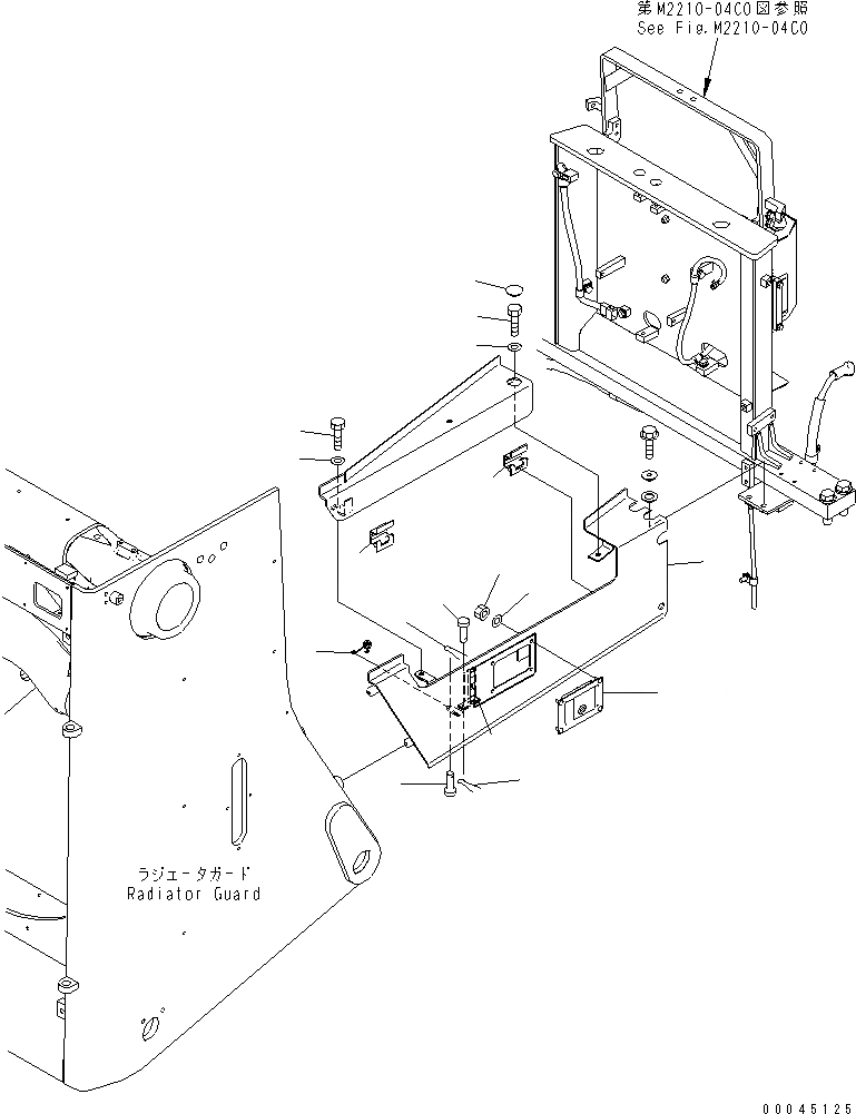 Схема запчастей Komatsu D275AX-5E0 - КАПОТ И БОКОВ. КРЫШКА (БОКОВ. КРЫШКА НИЖН.) (OPEN) (ЛЕВ.)(№-) ЧАСТИ КОРПУСА