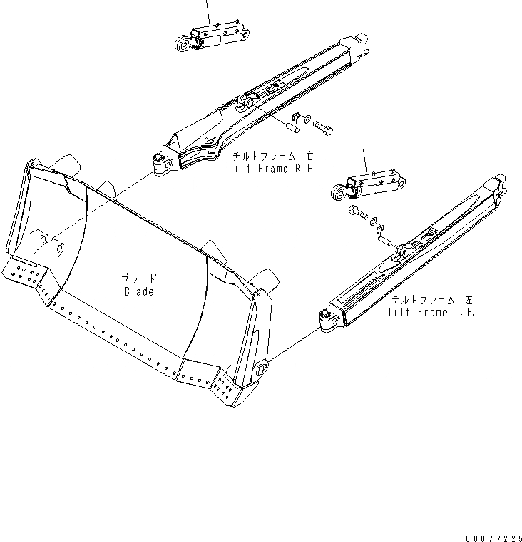 Схема запчастей Komatsu D275AX-5E0 - ЦИЛИНДР ПЕРЕКОСА ОТВАЛА (ДВОЙН. НАКЛОН. SIGMADOZER)(№-) РАБОЧЕЕ ОБОРУДОВАНИЕ
