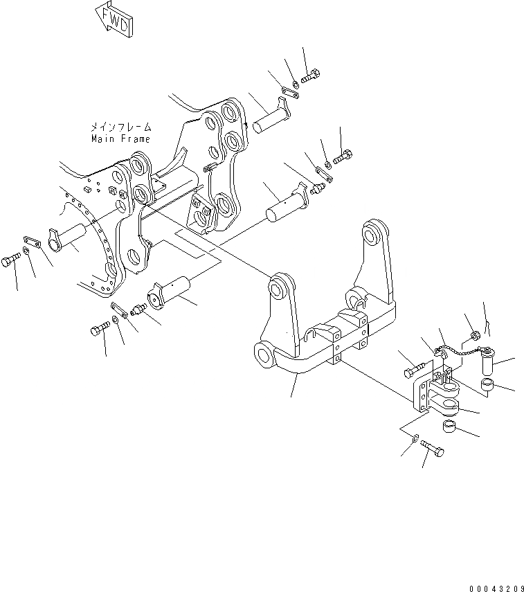 Схема запчастей Komatsu D275AX-5E0 - СЦЕПНОЕ УСТРОЙСТВО(№-) РАБОЧЕЕ ОБОРУДОВАНИЕ