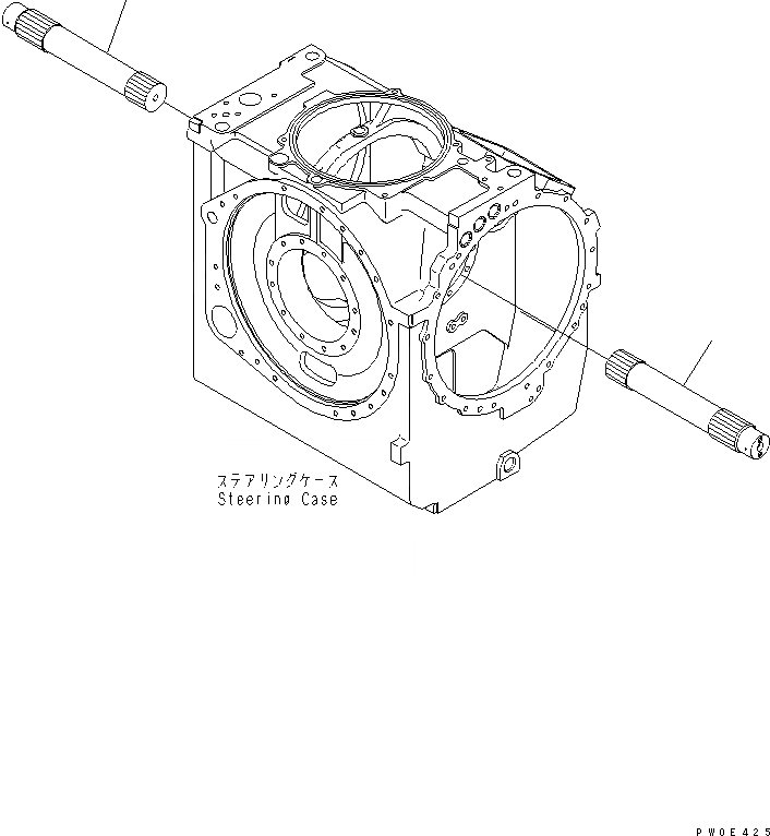 Схема запчастей Komatsu D275AX-5-KO - РУЛЕВ. УПРАВЛЕНИЕ (7/9)¤ ОСНОВН. ВАЛ СИЛОВАЯ ПЕРЕДАЧА И КОНЕЧНАЯ ПЕРЕДАЧА