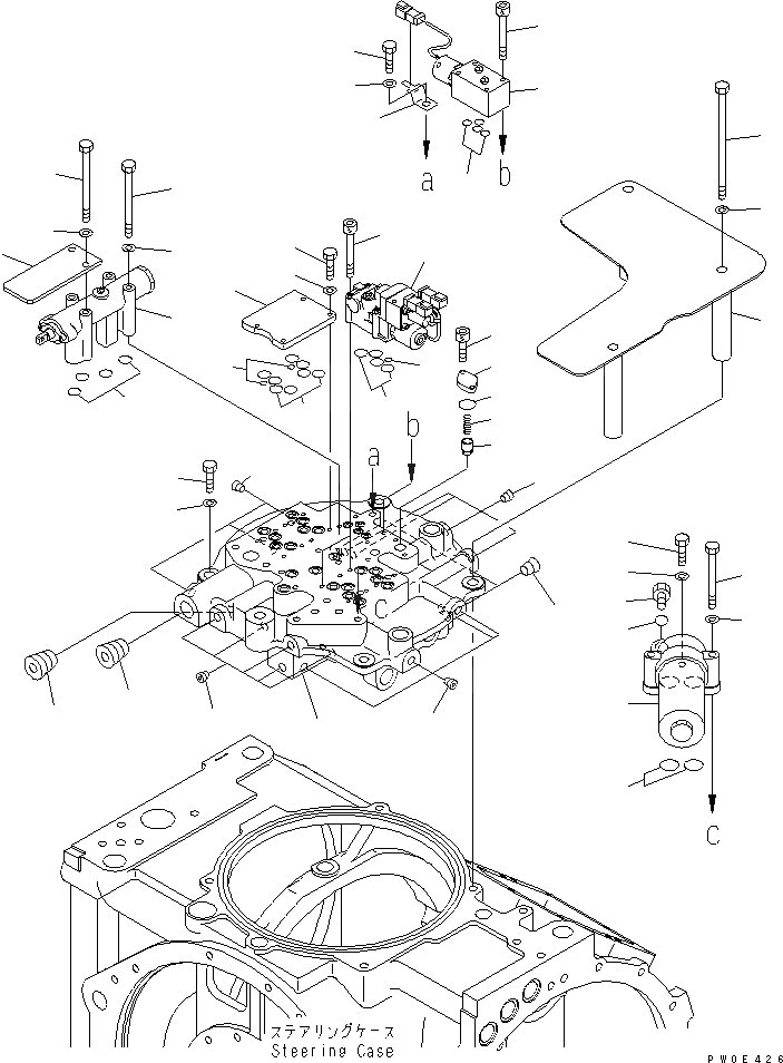 Схема запчастей Komatsu D275AX-5-KO - РУЛЕВ. УПРАВЛЕНИЕ (8/9)¤ КЛАПАН РУЛЕВОГО УПРАВЛЕНИЯ СИЛОВАЯ ПЕРЕДАЧА И КОНЕЧНАЯ ПЕРЕДАЧА