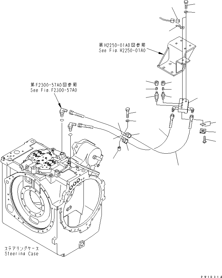 Схема запчастей Komatsu D275AX-5-KO - КЛАПАН СТОПОРН. ПАЛЬЦА И БЛОК (С МНОГОСТОЕЧН. РЫХЛИТ.) ГИДРАВЛИКА