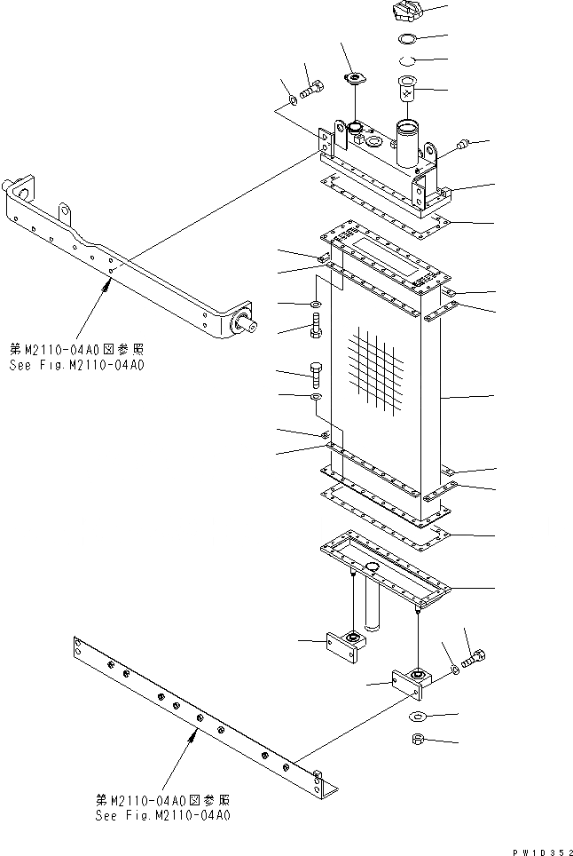 Схема запчастей Komatsu D275AX-5-KO - ДВОЙН. РАДИАТОР ЧАСТИ КОРПУСА