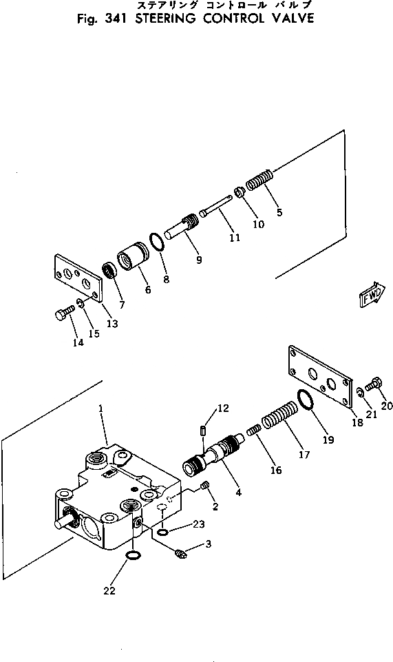 Схема запчастей Komatsu D30AM-17 - КЛАПАН УПРАВЛЕНИЯ ПОВОРОТОМ СИСТЕМАУПРАВЛЕНИЯ ПОВОРОТОМ И КОНЕЧНАЯ ПЕРЕДАЧА