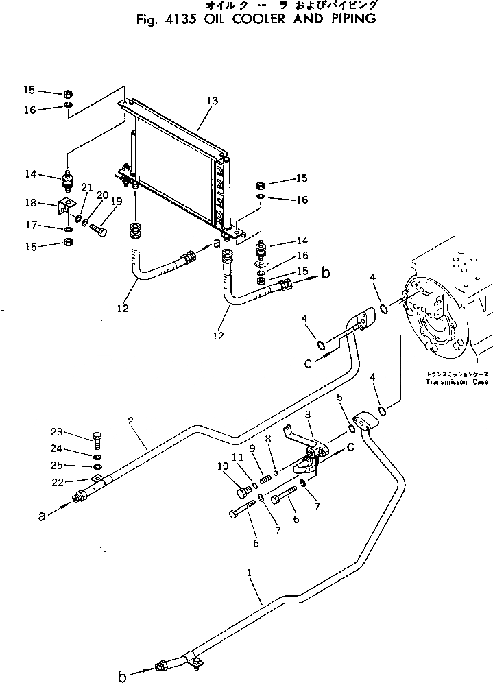 Схема запчастей Komatsu D31A-17 - МАСЛООХЛАДИТЕЛЬ И ТРУБЫ КОМПОНЕНТЫ ДВИГАТЕЛЯ И ЭЛЕКТРИКА