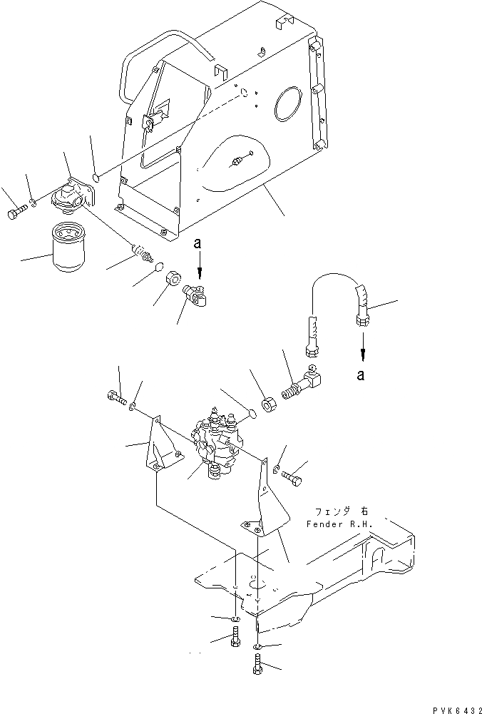 Схема запчастей Komatsu D31E-20 - ГИДР. БАК. AND ФИЛЬТР. (ДЛЯ TОБОД КОЛЕСАMING DOZER И ПОВОРОТНЫЙ ОТВАЛ) ГИДРАВЛИКА